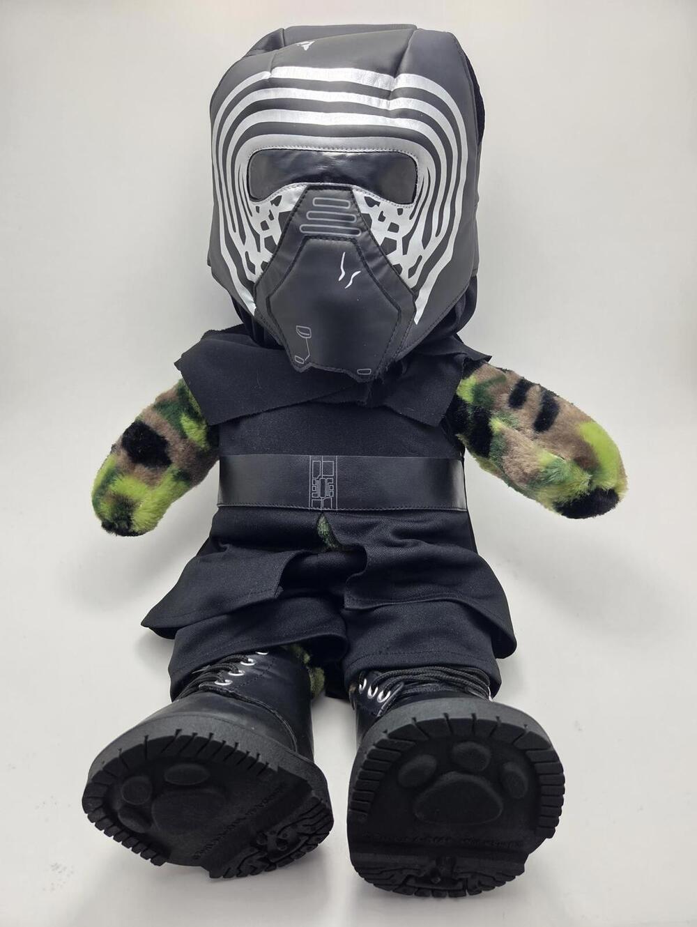 Build a Bear - Army Green Bear with Star Wars Gear, Heart beats! 14 inch)